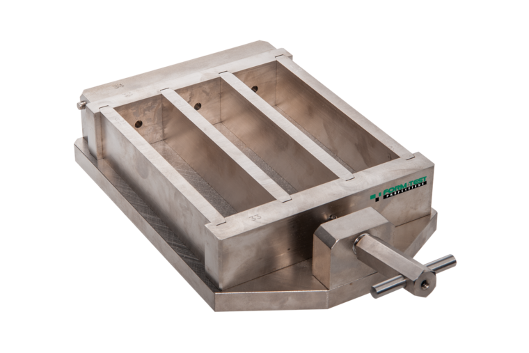 Precision Three-Gang Mould with holes for shrinkage measuring pins
