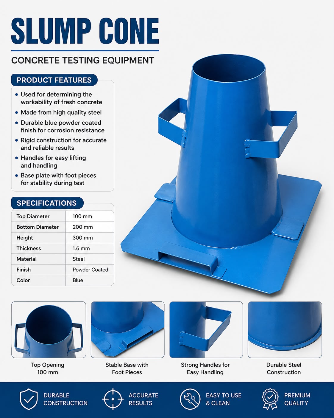Concrete Slump Cone