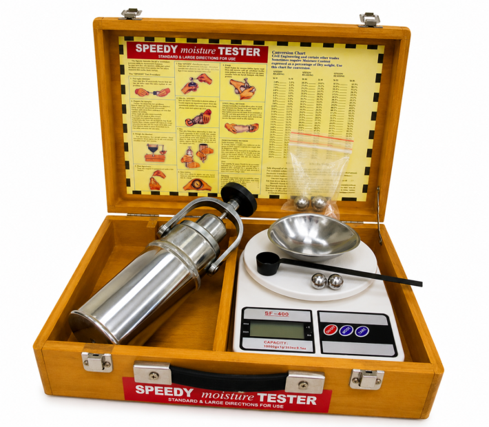 Speedy Moisture Tester 6g with Digital Balance