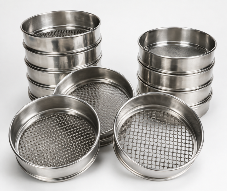 Stainless Steel Fine Test Sieves – 8 Inch Diameter